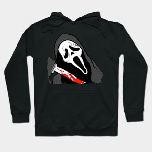 Scream VI  (Scream 6)  ghostface ghost face scary horror movie graphic design by ironpalette Hoodie